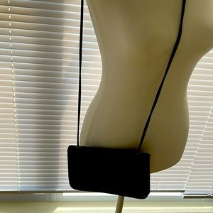 Genuine leather crossbody wallet